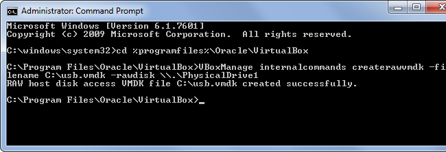 oracle vm virtualbox boot from usb
