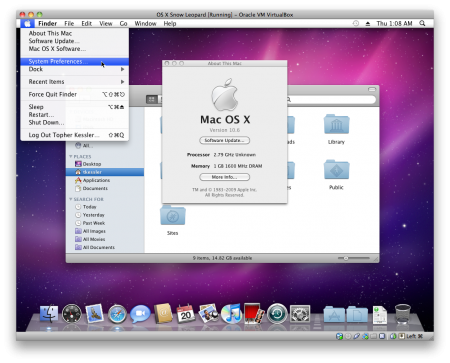 macos virtualbox full screen